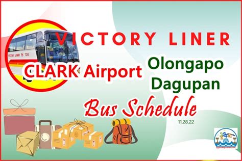 Bus Schedule for Dagupan to Clark .